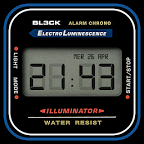 Digital Vintage Watch Face