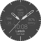 Lambdλ™ Flat Watch Face