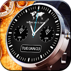 World Time Analog Watch Face