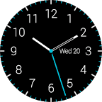 Dark Analog Watch Face