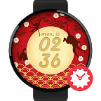 Red Monkey watchface by Mowmow