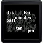 Word Clock Watch Face