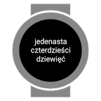 Polish Text Watch